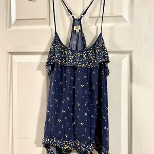 True Craft floral racerback tank top size XL